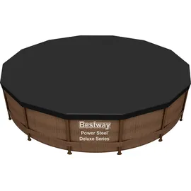 BESTWAY Flowclear Poolabdeckung schwarz Ø 427 cm