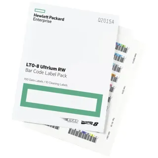 HP E LTO-8 Ultrium RW Bar Code Label Pack