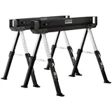 Stroxx Arbeitsbock, 62-82 cm, höhenverstellbar, klappbar, Set mit 2 Stück