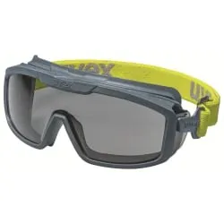 uvex i-guard+ Vollsichtbrille, chemikalienbeständig, kratzfest 9143283 , Farbe: anthrazit / lime