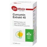 Curcumin Extrakt 45 Dr. Wolz | über 40-fach höhere Bioverfügbarkeit | Vegan | 90 Kapseln | Kurkuma, 90 Stück (1er Pack)