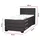 xl moebel gmbh Bett Boxspring Braun Design Bett XXL Big Polster Hotel Ehe Luxus Doppel Betten - Schwarz