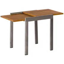 Merxx Balkontisch ausziehbar 65/130x65cm Akazienholz/Aluminiumgestell Graphit