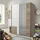 WIMEX Emden 135 x 198 x 64 cm Plankeneiche Nachbildung/weiß mit Spiegel und Schubladen