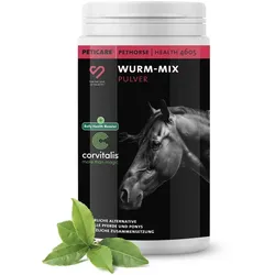 Peticare Wurm-Mix Pulver für Pferde, Natürliche Alternative 200 g