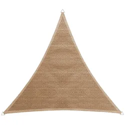 Sonnensegel WINDHAGER "Capri Dreieck", grün (schilf), B:400cm T:400cm, Polyethylen, Sonnensegel, 4x4x4m, schilf