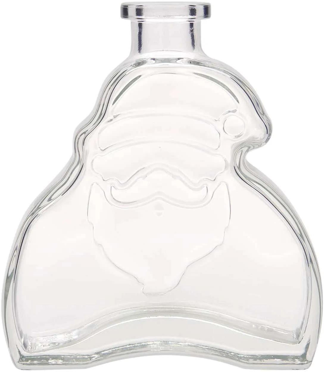 Botella de vidrio 'Santa Claus' de 200 ml, boca: corcho