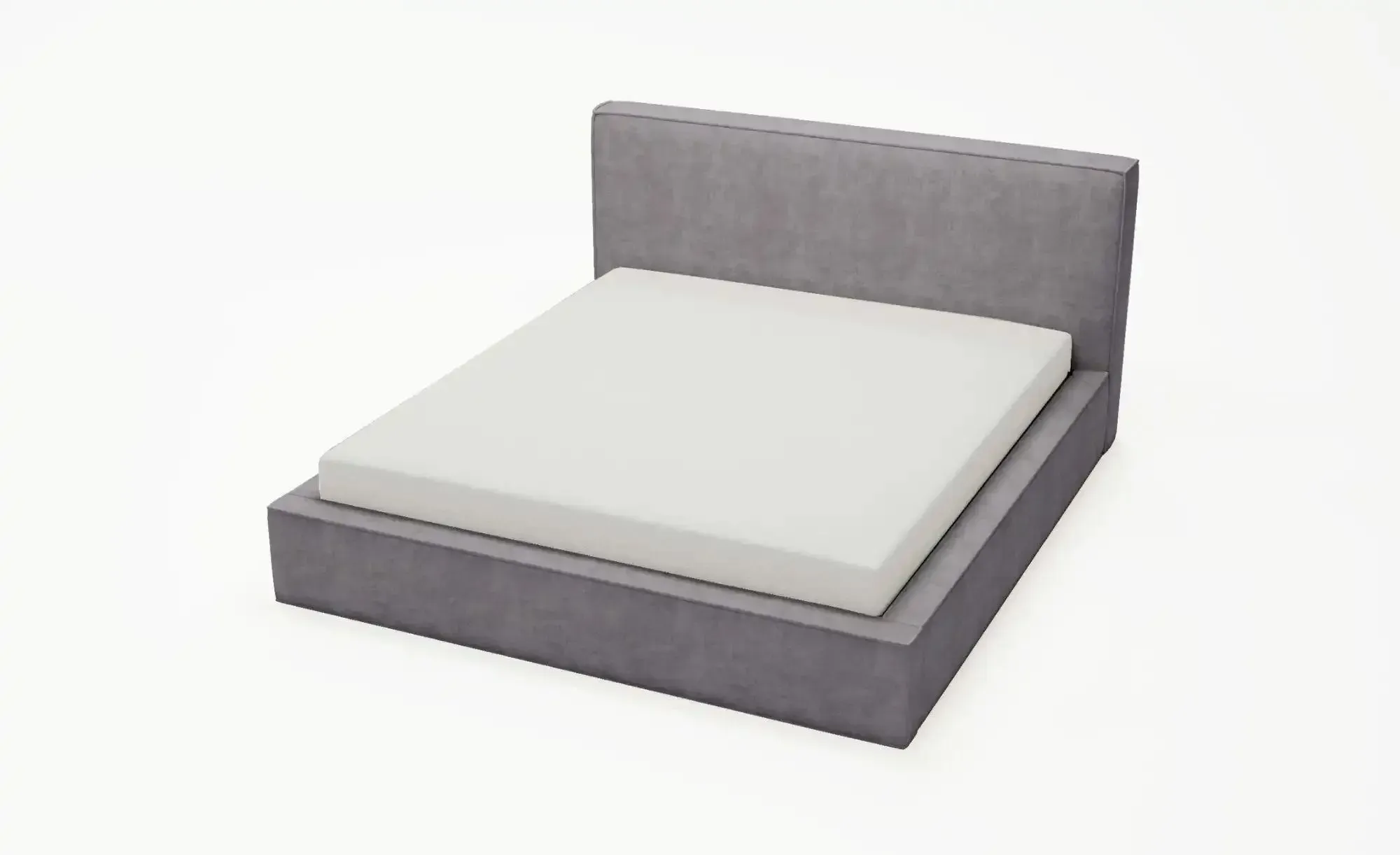GrainGold Polsterbett mit Bettkasten  ¦ grau ¦ Maße (cm): B: 155 H: 100
