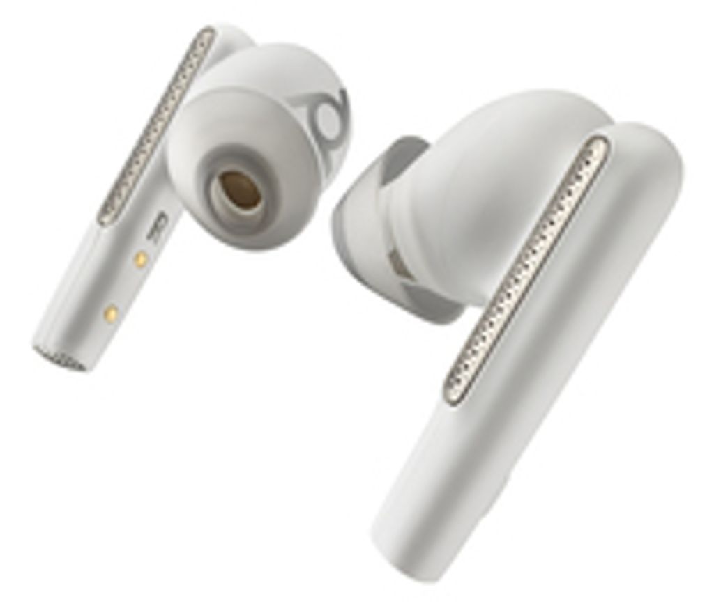HP Poly Voyager Free 60 UC M White Sand Earbuds +BT700 USB-A Adapter +Basic-Ladeetui
