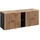 Lomadox Waschbeckenunterschrank XANTEN-56 140,6 x 59,2 x 46,5 cm Braun/Schwarz