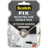 scotch fix Montageband Zierleisten 10 mm x 2 m 4 Rollen