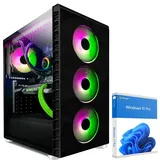 KRAFTPC High End Gaming-PC Intel Core i9 14900KF - GeForce RTX5060 8GB - 1TB M.2 NVMe SSD - 32GB DDR4 - Win11 - WLAN - Gamer PC Desktop PC Gaming - Schwarz