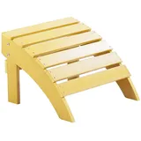 Beliani Fußhocker Gelb