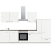 nobilia® elements Küchenzeile »" basic"«, vormontiert, Ausrichtung wählbar, Breite 330 cm, ohne E-Geräte