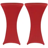 nyvi Stehtischhusse 2er 60-65 x 110-120 cm Rot