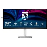 Philips 34B2U5600C 86,4cm (34") UWQHD VA Office Monitor Curved 21:9 HDMI/DP/USB-C PD96W 120Hz