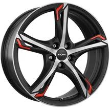 Ronal R62 8,5 x 20 5 x 108 ET40 ML76 Rot/Schwarz Matt