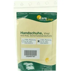 HANDSCHUHE Vinyl Anti Aids 4 St Handschuhe