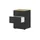 Sconto Nachtschrank Dreamer 45 x 43 x 65 cm Schwarz