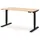 Assmann Electronic ASSMANN Schreibtisch Sand Schwarz, Metall, 140x127x70 cm, Arbeitszimmer, Schreibtische, Bürotische
