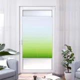 K-HOME Plissee Farbverlauf Sunrise 65 x 130 cm Grün/Weiß