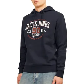 JACK & JONES Logo 2 Col Kapuzenpullover Dark Navy M