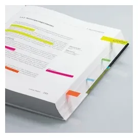 Sigel TRANSPARENT Haftmarker farbsortiert 5x 40 Streifen