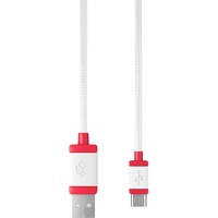 Cherry USB-C auf USB-A Tastatur-Kabel, 1.5m, weiß/rot (JA-0600-0)