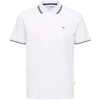 Selected Homme Herren Poloshirt SLHDANTE SPORT Weiß 16087840 XL