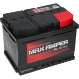 Autobatterie MAX AMPER 55Ah Starterbatterie Wartungsfrei Top Angebot Neu