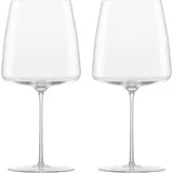 Schott Zwiesel Zwiesel Glas Weinglas samtig & Üppig Simplify 2er Set in Handarbeit mundgeblasene Weingläser, hochwertige Tritan®-Kristallgläser für Wein (Art.-Nr. 122056)