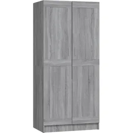 vidaXL Kleiderschrank Grau Sonoma 82,5x51,5x180 cm Holzwerkstoff