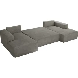 MKS Meble Ecksofa Polyester 5-Sitzer Grau