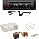 Kenwood KDC-BT450DAB Bluetooth DAB CD Einbauset für Citroen Berlingo bis 2007