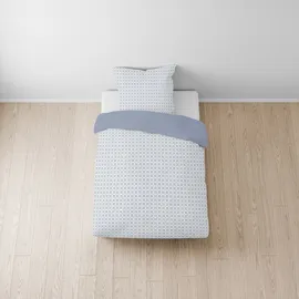 Cinque 0041702 Wendebettwäsche Blau 155 x 220 cm + 2 x 80 x 80 cm