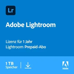 Adobe Lightroom, 1 Jahr, 1 TB, PC/MAC