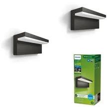 Philips Bustan Wandleuchte, 2er Set, LED, 8721103044396,
