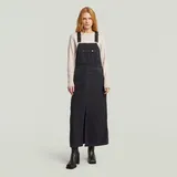 G-Star Skater Maxi Dungaree Kleid Worn In Oyster Shell M