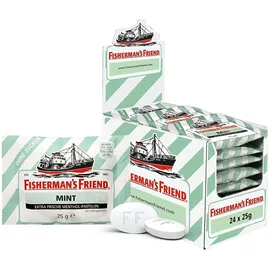 Fishermans-Friend Fisherman's Friend Mint ohne Zucker, 24er Pack 24 Beutel,