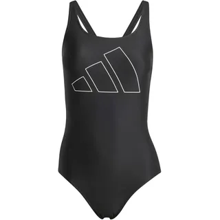 Adidas Big Bars Swimsuit, Black/White, 38