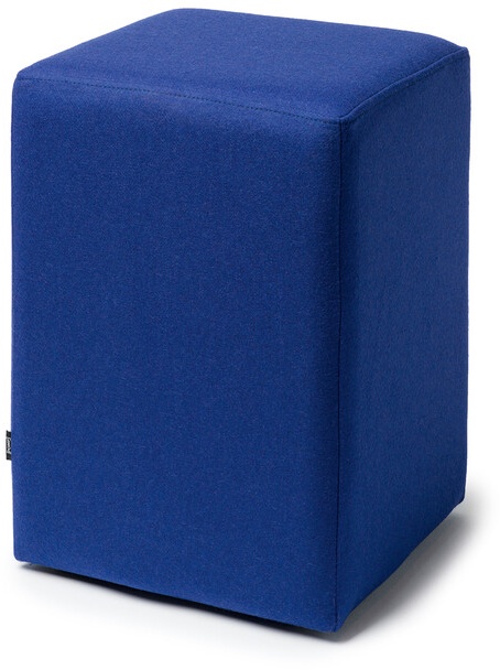 Hocker Pomp Ruhe & Raum indigoblau, Designer Willi Hubor, 47.5x33x33 cm