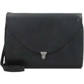 Harold's Fold Umhängetasche Leder Schwarz