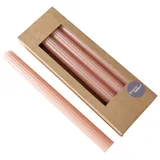 Boltze Stabkerze Classic 25 cm 4 St. hellrosa
