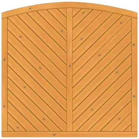Sichtschutzzaun Lyon Fichte farbbehandelt Pinie 180-180-165cm