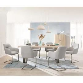 DeLife Schwingstuhl Pejo-Flex Freischwinger flach Edelstahl Taschenfederkern