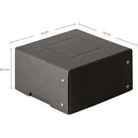 Falken Aufbewahrungsbox PureBox 150 x 150 x 85 mm 1-tlg. schwarz