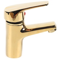Acesunny Badarmatur Gold Wasserarmatur | 40mm Keramikventil | Einhandmischer Wasserhahn Einhebel Waschtischarmatur Wasserhahn Messing Einhandmischer Bad Waschbecken