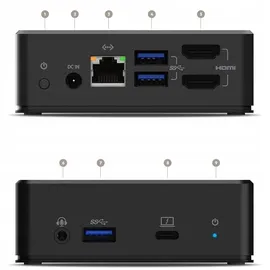 Belkin USB-C Dual Displ. Docking Station + DisplayLink INC002vfBK