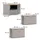 Vicco Wohnwand Wido, Greige, 3 Teile, Vicco