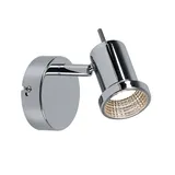 WOFI 5 Watt LED Wand Spot Strahler drehbar Lampe Leuchte Chrom Beleuchtung Action 450301010000
